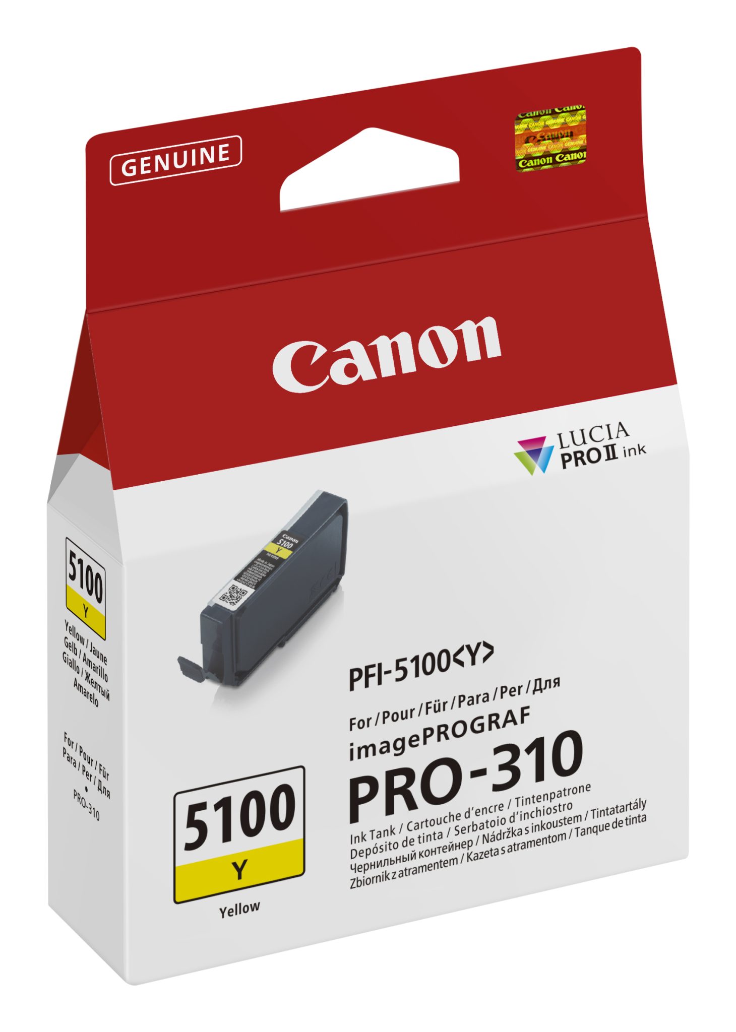 Canon PFI-5100 Y Druckerpatrone 1 Stück(e) Original Gelb Canon PFI-5100 Y Druckerpatrone 1 Stück(e) Original Gelb – Bild 2