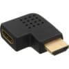 ® HDMI Adapter, Stecker / Buchse, seitlich links gewinkelt, vergoldete Kontakte, 4K2K kompatibel InLine® HDMI Adapter, Stecker / Buchse, seitlich rechts gewinkelt, vergoldete Kontakte, 4K2K kompatibel