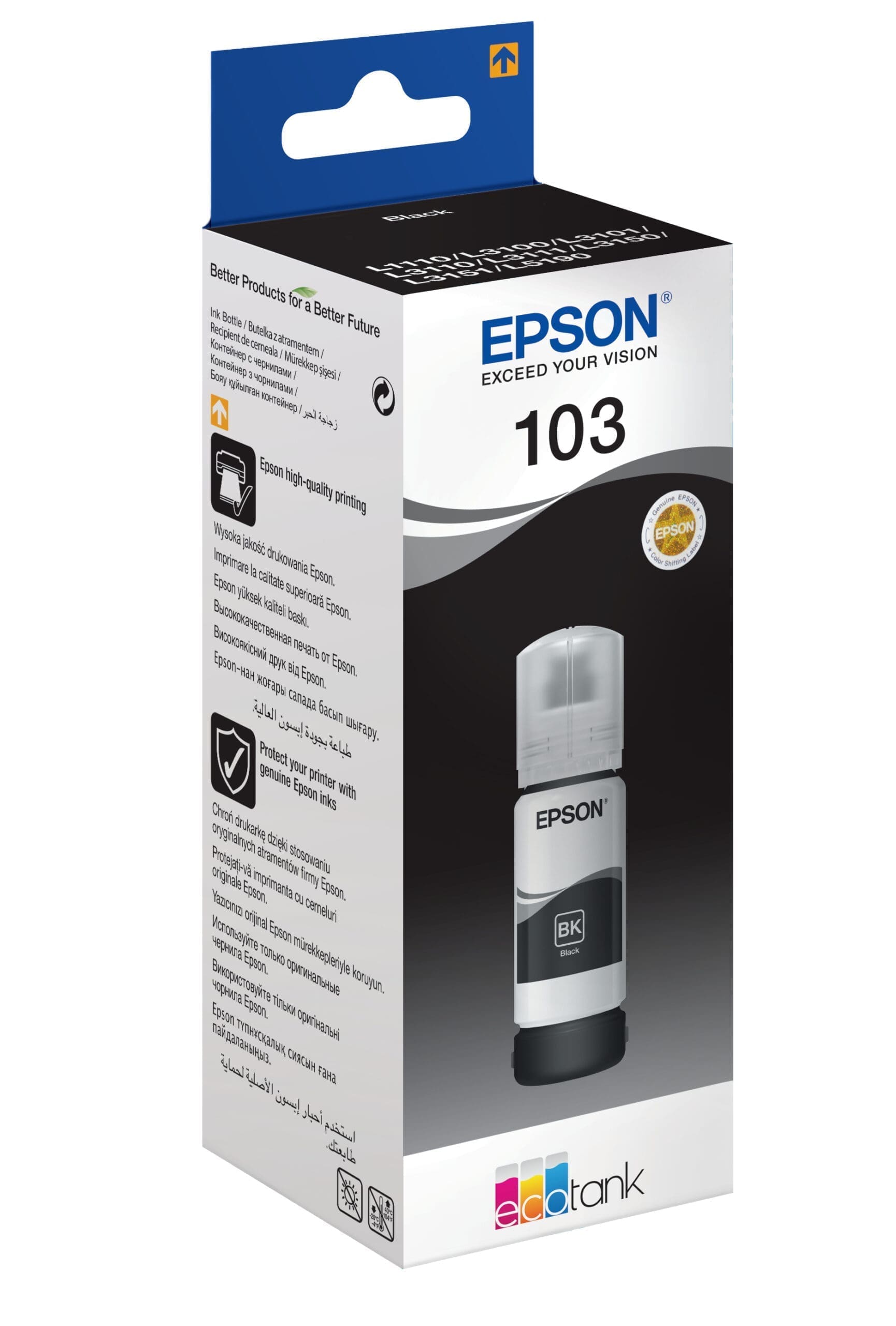 Epson Tintenflasche 103 Schwarz (65ml) Epson Tintenflasche 103 Schwarz (65ml) – Bild 2