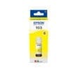 Epson Tintenflasche 103 Gelb (70ml) Tägliches Drucken<br>Ob Sie Hausaufgaben für die Schule oder Flugtickets drucken – diese Serie von Pigment- und Farbstofftinten mit vier Farben bietet eine zuverlässige und einfache Lösung.<br><br>Weniger Tintenkosten<br>Sie sind auf der Suche nach einer besonders kostengünstigen Drucklösung? Vom ersten Tintensatz an, der mit dem Drucker mitgeliefert wird, können Sie durchschnittlich bis zu 90 % Tintenkosten sparen2. Die Tinte ist nicht nur kostengünstig, sie liefert auch beeindruckend viele Seiten: bis zu 4.500 in Schwarzweiß und 7.500 in Farbe1.<br><br>Speziell entwickelt für eine einfache Bedienung<br>Die Tintenflaschen von Epson sind dank eines neuen Designs nun noch einfacher zu benutzen. Die neuen Flaschen machen das Nachfüllen zu einem Kinderspiel – nur die richtige Farbe kann in den entsprechenden Tintentank eingefüllt werden. <br><br>Verlassen Sie sich auf das Original<br>Genießen Sie einfaches und zuverlässiges Drucken mit Epson Original Tinten. Wir investieren viel in Forschung und High-Tech-Fertigungsanlagen und unterziehen unsere Produkte strengen Tests, um Ihnen eine optimale Qualität zu bieten.