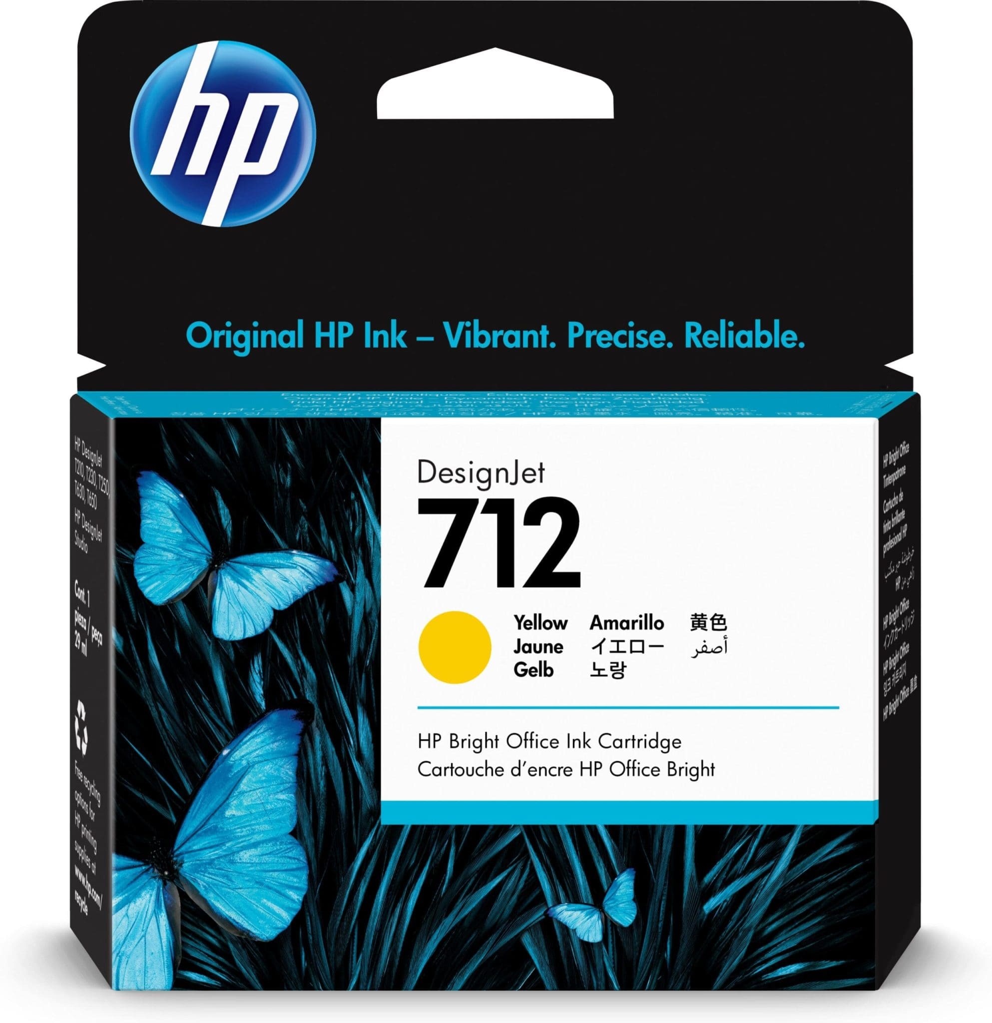 HP 712 Gelb DesignJet Druckerpatrone, 29 ml HP 712 Gelb DesignJet Druckerpatrone, 29 ml