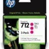 HP 712 3er-Pack Magenta DesignJet Druckerpatrone, 29 ml Mit Original HP Bright Office Tinten erfüllen Sie auch die knappsten Terminvorgaben. Mit zuverlässiger Leistung, maximaler Lebensdauer der Druckköpfe und HP Garantieschutz sind sie perfekt auf Ihre Arbeitsweise abgestimmt.