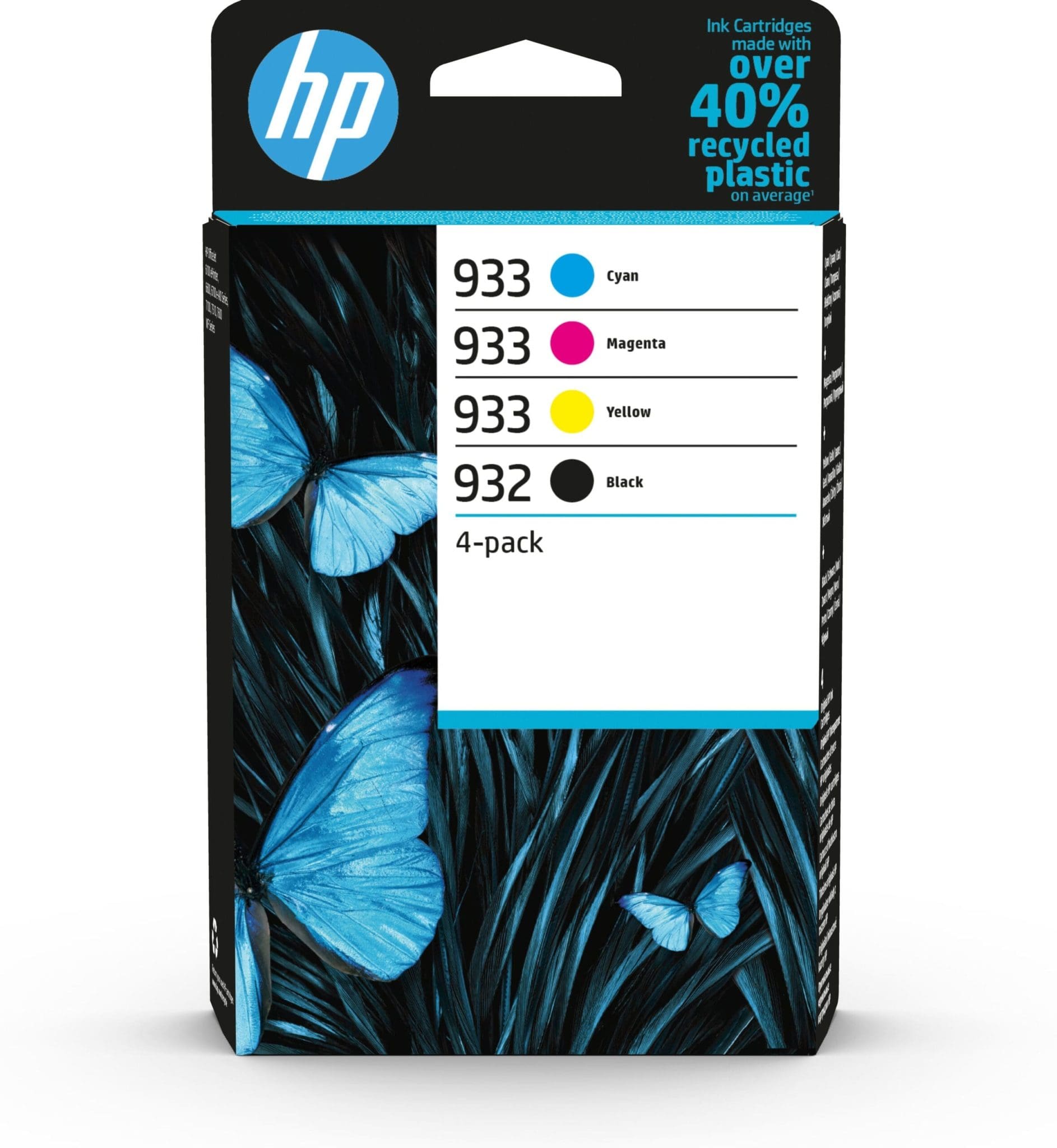 HP 932 Schw./933 Cyan/Magenta/Gelb Orig.-Druckerpat., 4er-Pack HP 932 Schw./933 Cyan/Magenta/Gelb Orig.-Druckerpat., 4er-Pack
