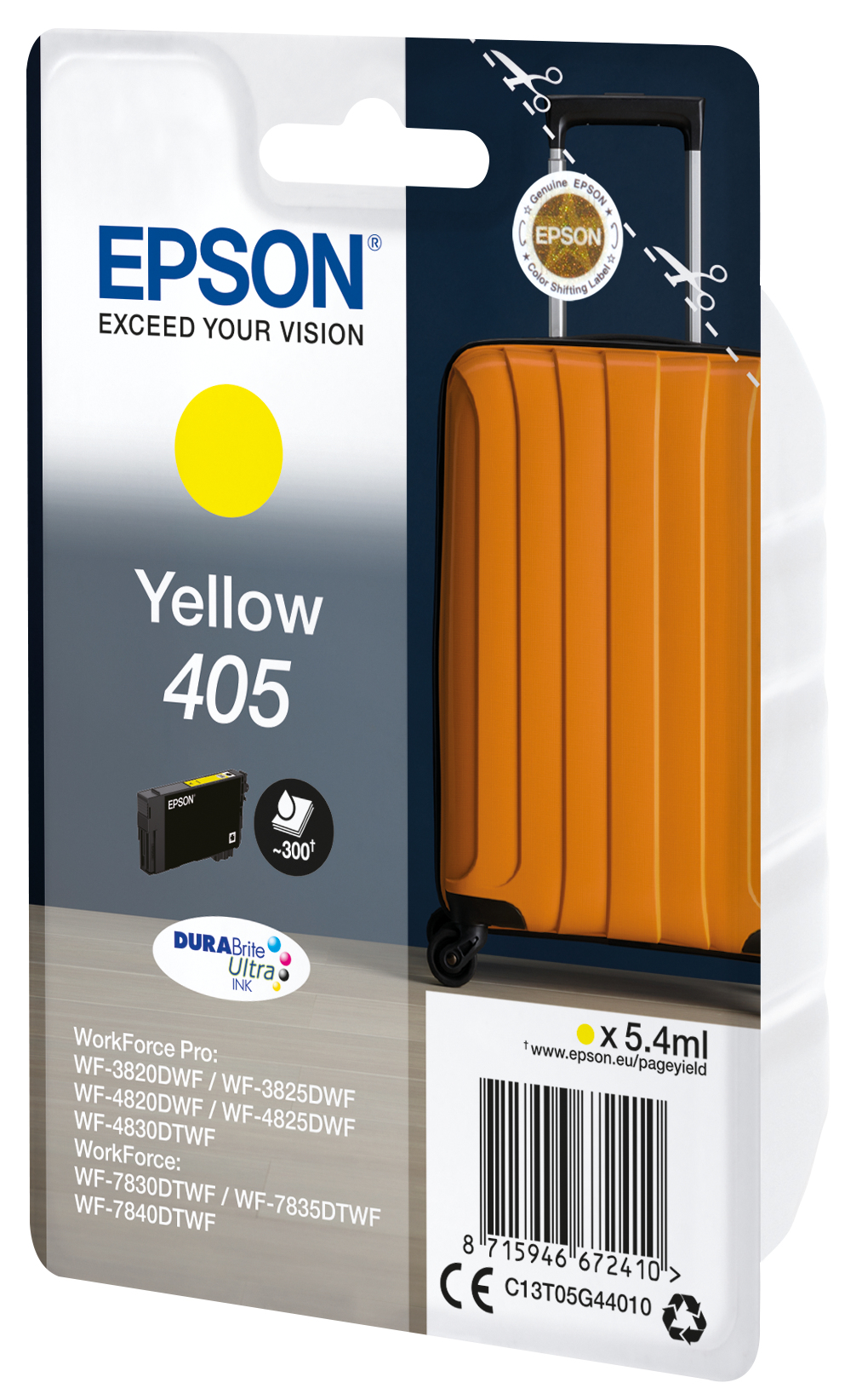 Epson Tintenpatrone 405 Gelb (5,4ml) Epson Tintenpatrone 405 Gelb (5,4ml) – Bild 2