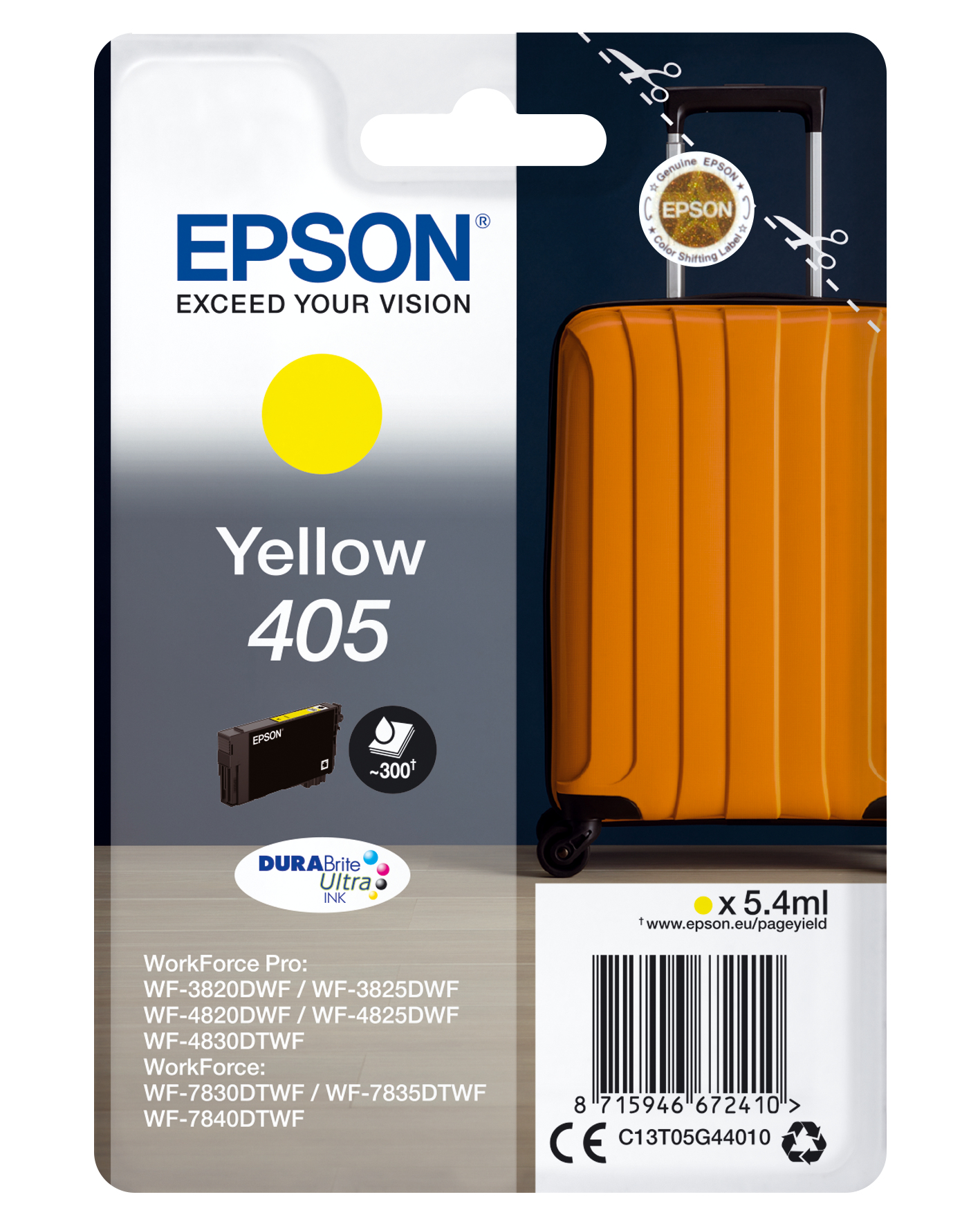 Epson Tintenpatrone 405 Gelb (5,4ml) Epson Tintenpatrone 405 Gelb (5,4ml)
