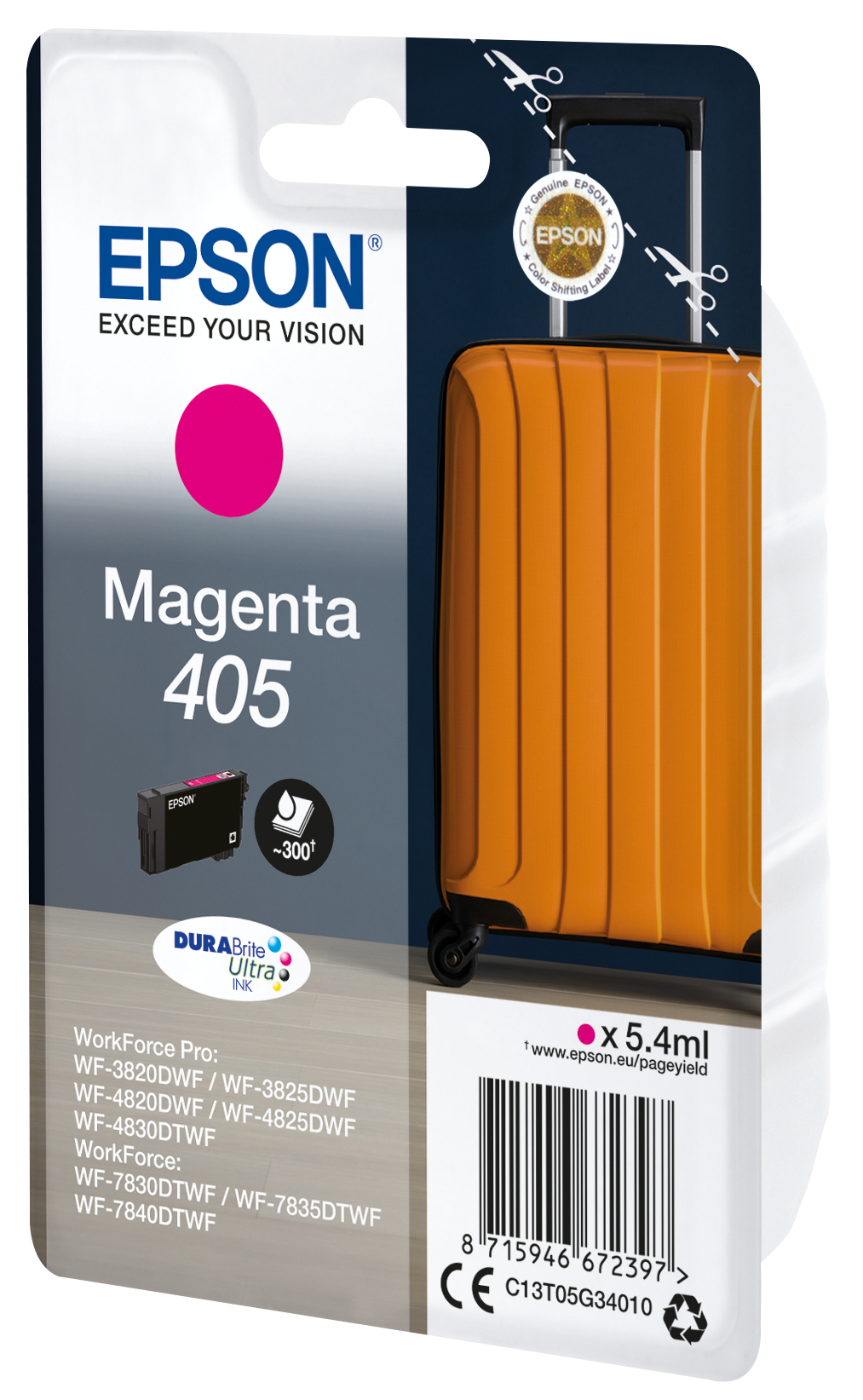 Epson Tintenpatrone 405 Magenta (5,4ml) Epson Tintenpatrone 405 Magenta (5,4ml) – Bild 2