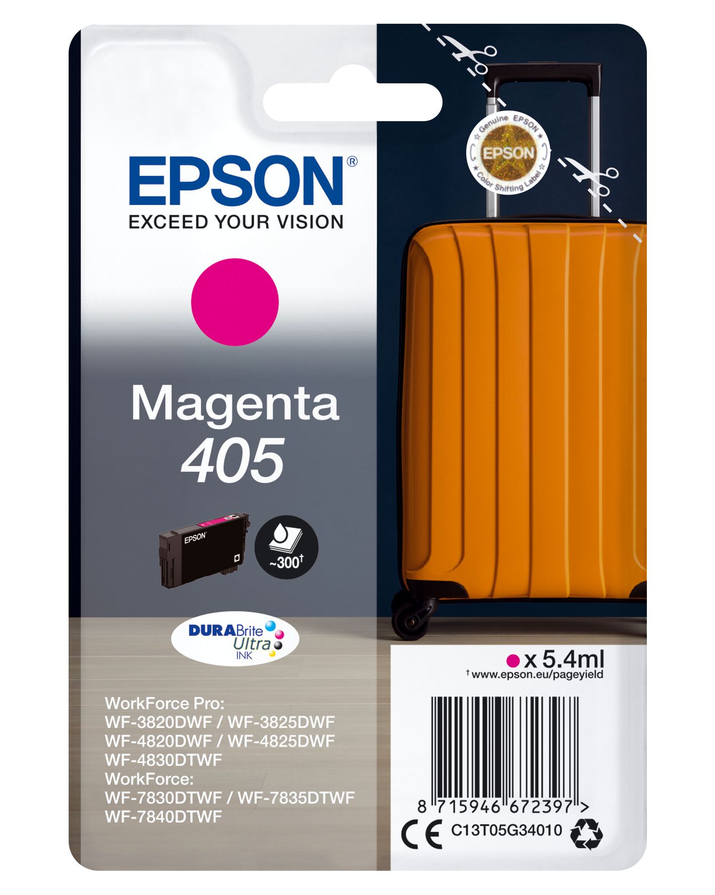 Epson Tintenpatrone 405 Magenta (5,4ml) Epson Tintenpatrone 405 Magenta (5,4ml)