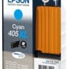 Epson Tintenpatronen 405XL Cyan (14,7ml, ca. 1.100 Seiten) Diese effizienten Einzelpatronen wurden speziell entwickelt, um dauerhaft hohe Zuverlässigkeit und Qualität zu bieten und optimale Ergebnisse mit Epson Druckern zu erzielen.