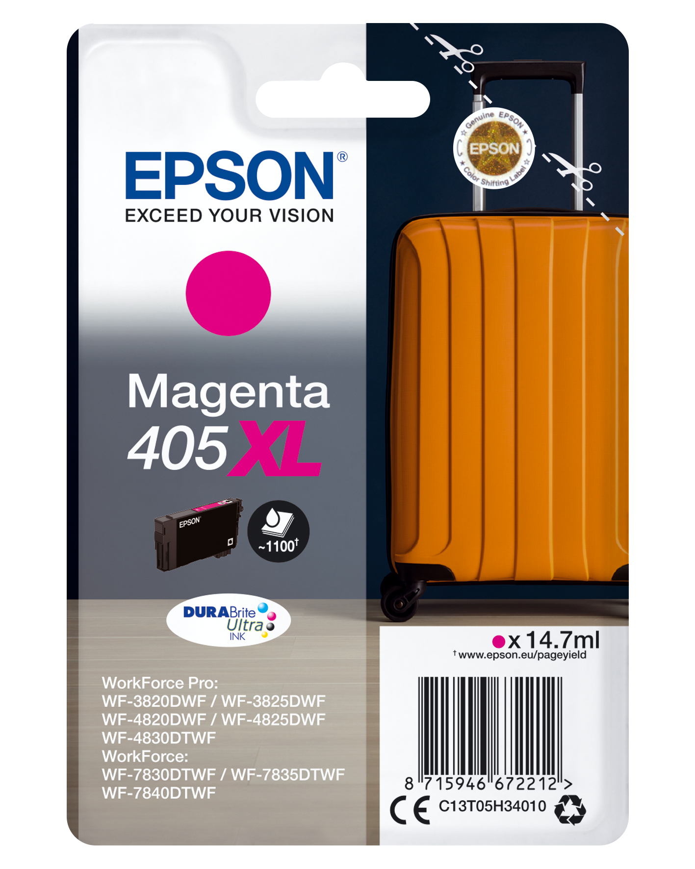 Epson Tintenpatrone 405XL Magenta (14,7ml) Epson Tintenpatrone 405XL Magenta (14,7ml)