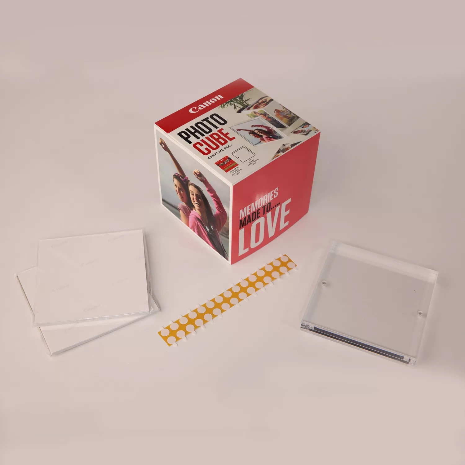 CANON Plus Fotopapier 13x13cm 40Blatt pink weiss glänzend CANON Plus Fotopapier 13x13cm 40Blatt pink weiss glänzend – Bild 3