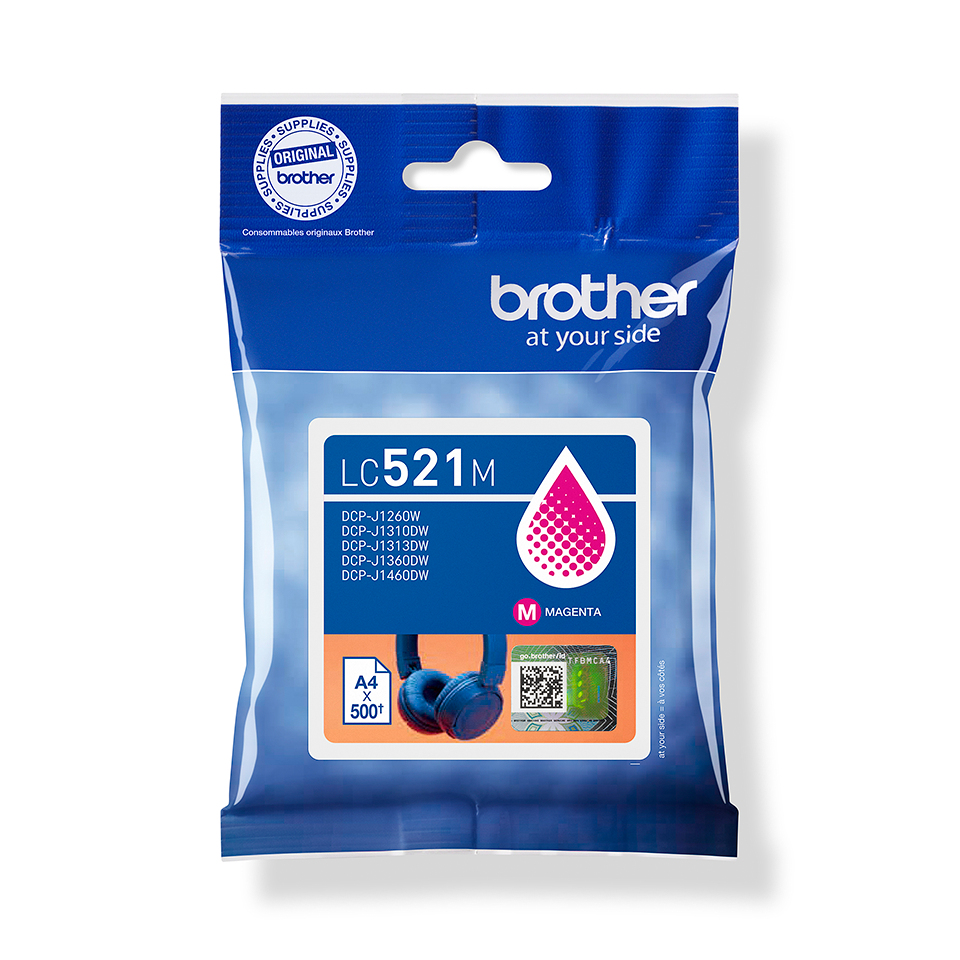 Brother Tintenpatronen LC-521M Magenta (ca. 500 Seiten) Brother Tintenpatronen LC-521M Magenta (ca. 500 Seiten)