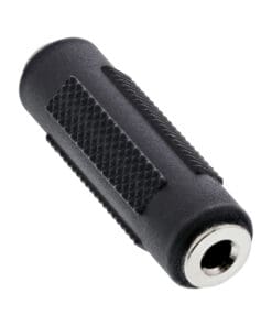 InLine® Audio Adapter, 3,5mm Klinke Buchse / Buchse, Stereo, schwarz
