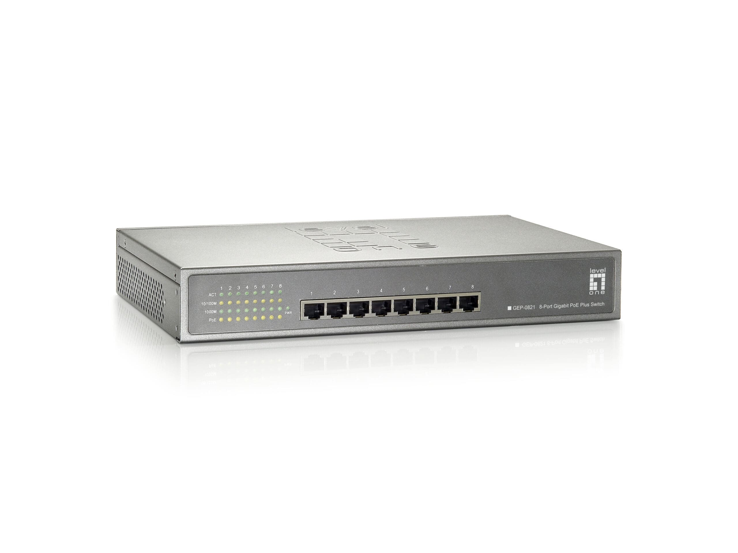LevelOne GEP-0821 8-Port Gigabit PoE Switch LevelOne GEP-0821 8-Port Gigabit PoE Switch