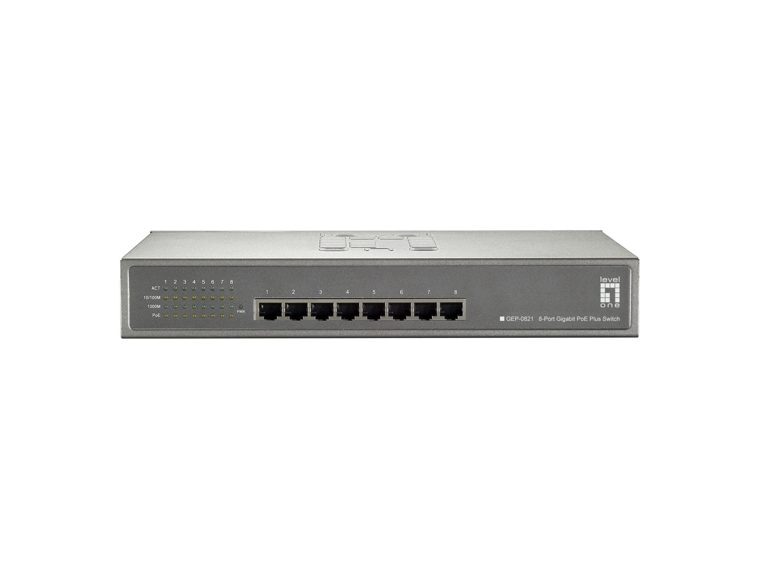 LevelOne GEP-0821 8-Port Gigabit PoE Switch LevelOne GEP-0821 8-Port Gigabit PoE Switch – Bild 2