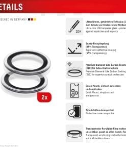 Alternative view of DISPLEX CamGlass Single Lens iPhone 16e