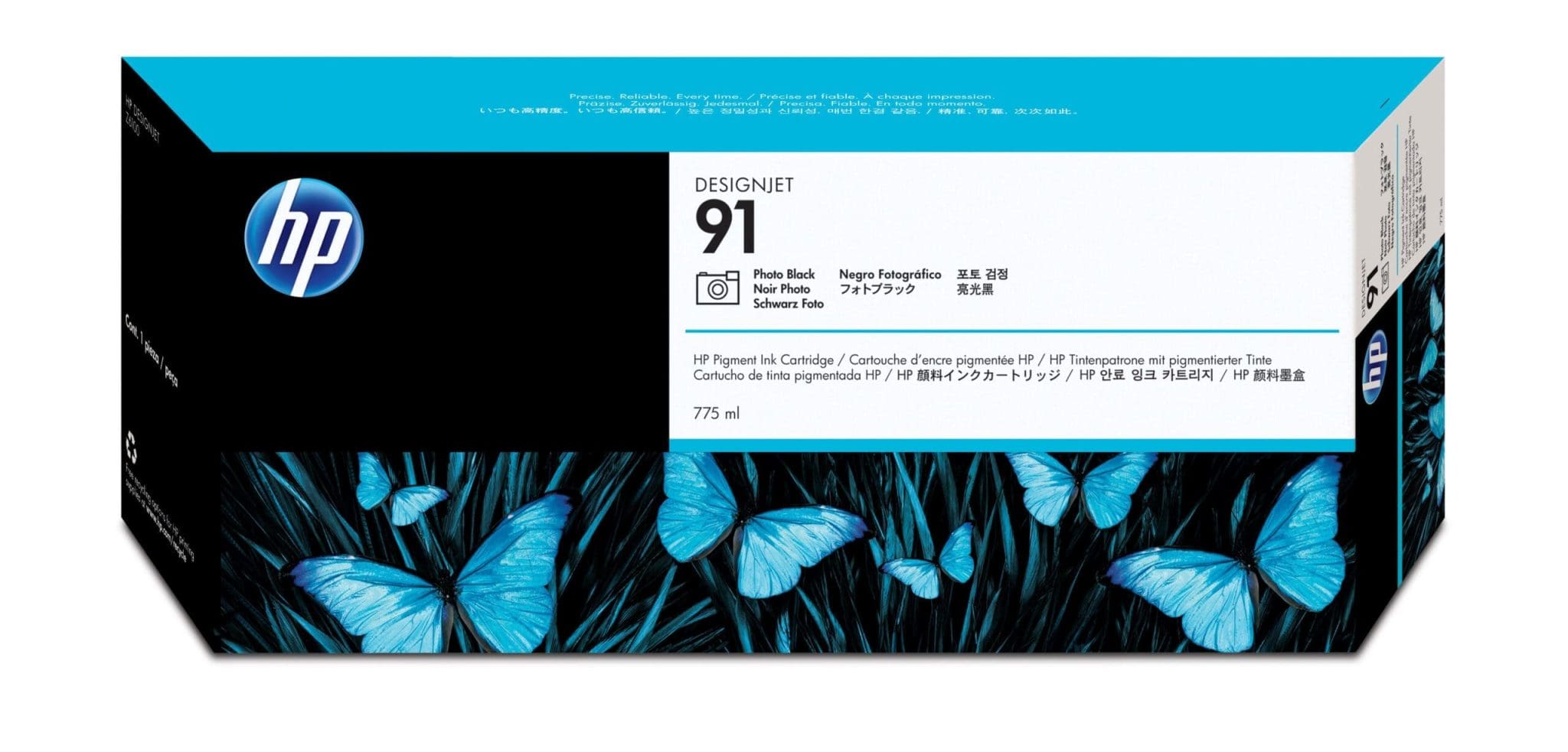 HP 91 Fotoschwarz Druckerpatrone, pigmentbasiert, 775 ml HP 91 Fotoschwarz Druckerpatrone, pigmentbasiert, 775 ml