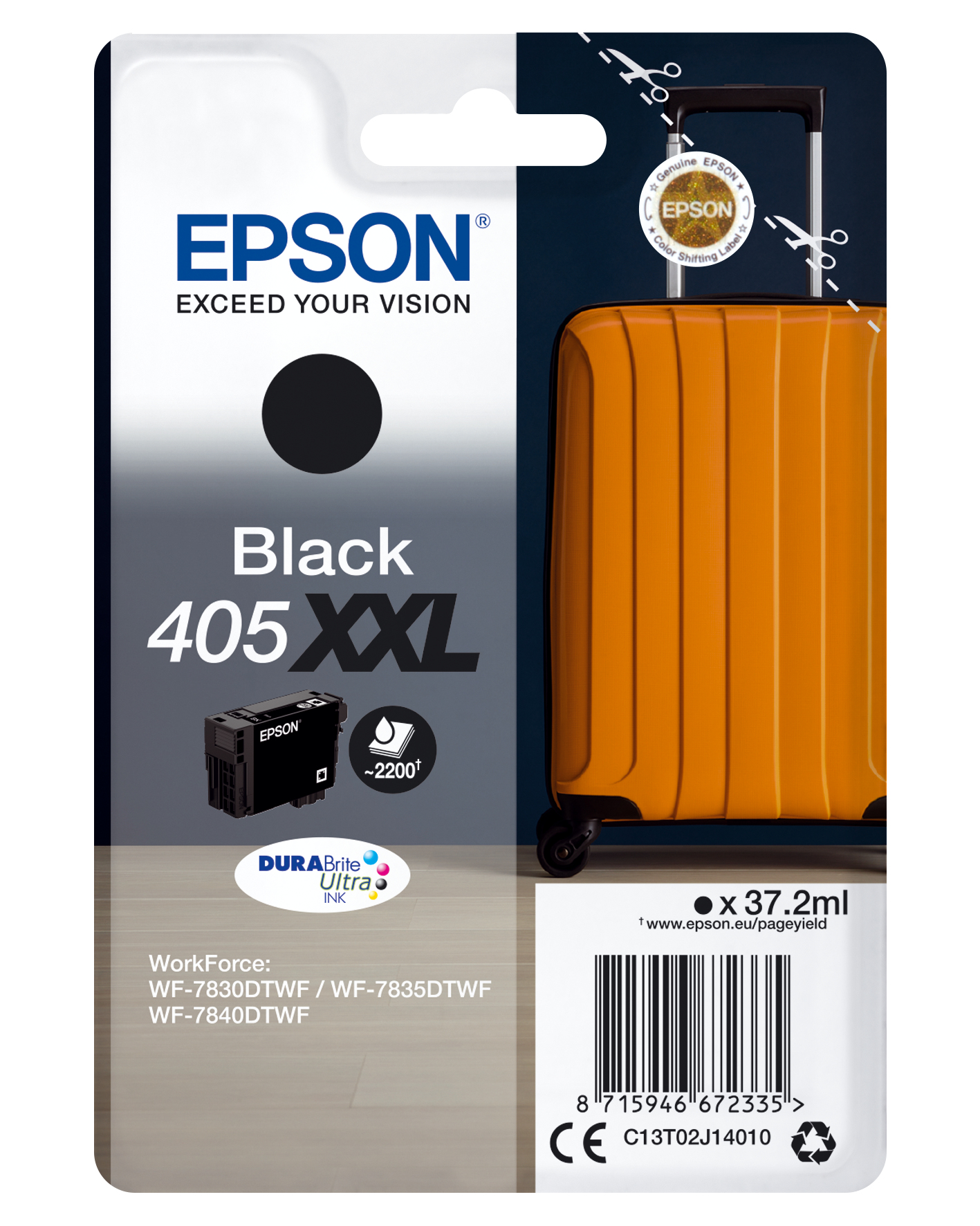 Epson Tintenpatrone 405XXL Schwarz (37,2ml) Epson Tintenpatrone 405XXL Schwarz (37,2ml)