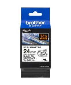 Brother TZe-SL251 weiß/schwarz, 24 mm, selbstlaminierend, 8 m – Bild 3