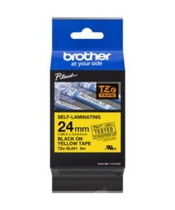 Brother TZe-SL651 gelb/schwarz, 24 mm, selbstlaminierend, 8 m Brother TZe-SL651 gelb/schwarz, 24 mm, selbstlaminierend, 8 m – Bild 3