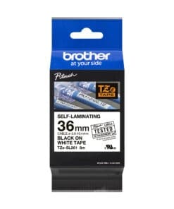 Brother TZe-SL261 weiß/schwarz, 36 mm, selbstlaminierend, 8 m Brother TZe-SL261 weiß/schwarz, 36 mm, selbstlaminierend, 8 m – Bild 3