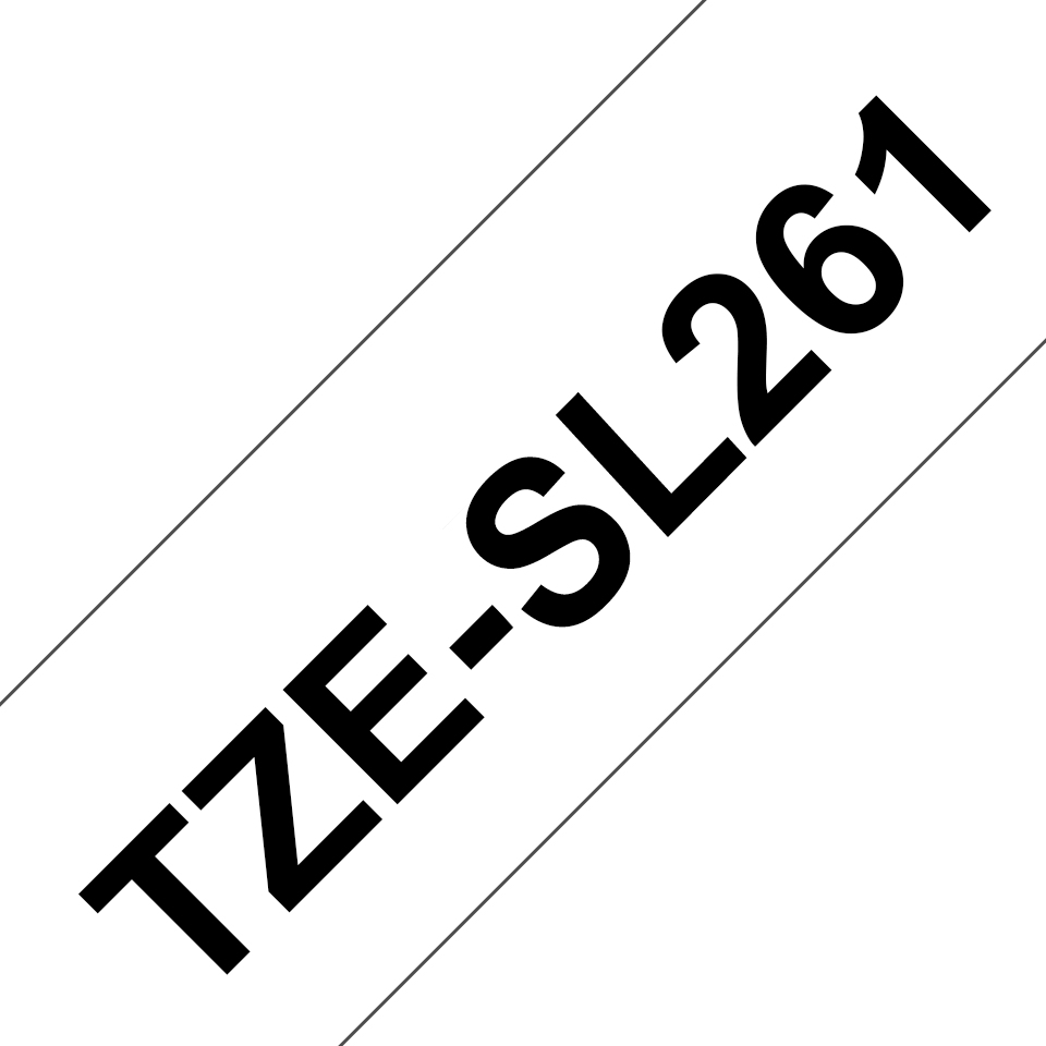 Brother TZe-SL261 weiß/schwarz, 36 mm, selbstlaminierend, 8 m Brother TZe-SL261 weiß/schwarz, 36 mm, selbstlaminierend, 8 m