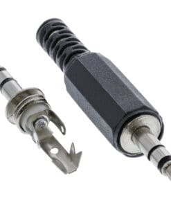 InLine® Klinkenstecker 3,5mm Stereo Lötversion, schwarz