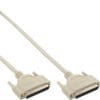 InLine® Serielles Kabel, 37pol Stecker / Stecker, vergossen, 1:1 belegt, 1m InLine Serielles Kabel, 37pol Stecker / Stecker, vergossen, 1:1 belegt, 5m, Beige, 5 m, DB-37, DB-37, Männlich, Männlich