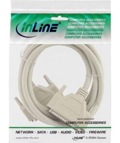 Alternative view of InLine® Serielles Kabel, 37pol Stecker / Stecker, vergossen, 1:1 belegt, 1m
