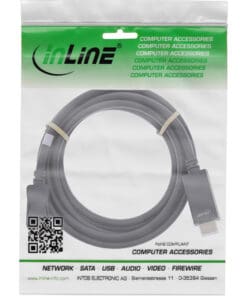 Alternative view of InLine® DisplayPort zu HDMI Konverter Kabel, 4K/60Hz schwarz, 1,5m, schwarz