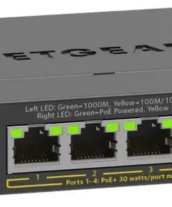 Netgear GS305EP 5-Port Gb Eth PoE+ Smart Mgd Plus Switch