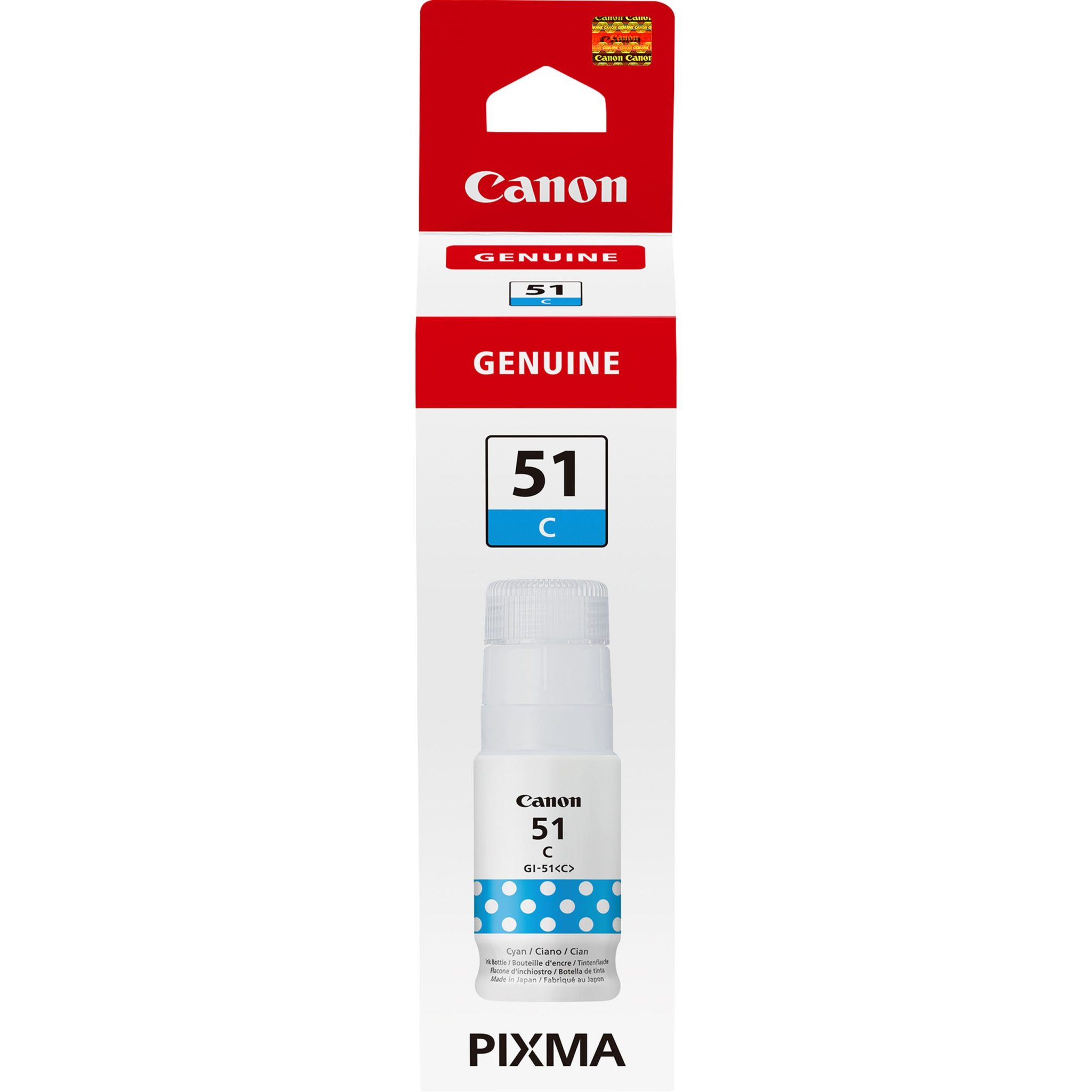 Canon Tintenpatrone GI-51C Cyan (70ml) Canon Tintenpatrone GI-51C Cyan (70ml)