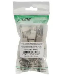 Alternative view of Crimpstecker RJ45 geschirmt, mit Knickschutz und Einfädelhilfe, 10er Pack