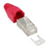 InLine® Crimpstecker RJ45 geschirmt, mit Knickschutz und Einfädelhilfe, 10er Pack, gelb