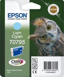 Epson Tintenpatrone T0795 Claria Photographic Cyan hell