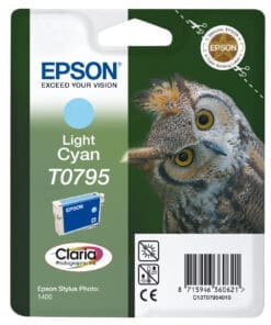 Alternative view of Epson Tintenpatrone T0795 Claria Photographic Cyan hell