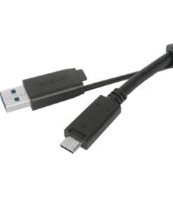 Alternative view of Targus ACC1133GLX USB Kabel 1 m USB 3.2 Gen 1 (3.1 Gen 1) USB C Schwarz