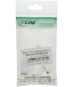 Alternative view of InLine® Modularstecker, 10P10C zum Crimpen (Westernstecker) auf Flachkabel, 10er Pack