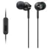 SONY In-Ear Kopfhörer mit Headsetfunktion, Schwarz In-Ohr-Kopfhörer mit In-Line-Fernbedienung zur Steuerung der Musiktitel und<br>integriertem Mikrofon zum Telefonieren
