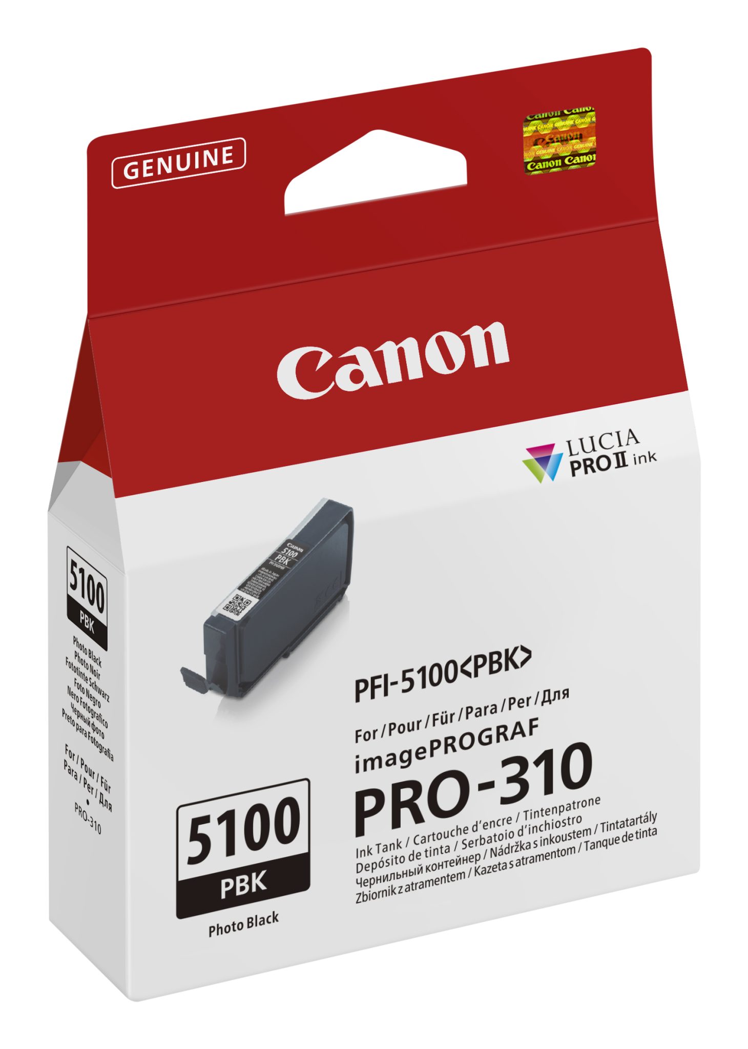 CANON PFI5100PBK IPF Tinte photo Schwarz 14ml CANON PFI5100PBK IPF Tinte photo Schwarz 14ml – Bild 2