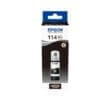 Epson Tintenflasche 114 Schwarz (70ml) Geringe Druckkosten<br>Extrem niedrige Kosten pro Seite dank des innovativen Tintennachfüllsystems mit Schlüssel-Schloss-Prinzip. Drucken Sie bis zu 2.300 hochwertige Fotos mit nur einem Satz Tintenflaschen¹.<br>Fotos, die Generationen überdauern<br>Sie können sich darauf verlassen, dass mit Claria ET Premium-Tinte gedruckte und in einem Fotoalbum aufbewahrte Fotos bis zu 300 Jahre überdauern2.<br>Verlassen Sie sich auf das Original<br>Genießen Sie einfaches und zuverlässiges Drucken mit Epson Original Tinten. Wir investieren viel in Forschung sowie Hightech-Fertigungsanlagen und unterziehen unsere Produkte strengen Tests, um Ihnen eine optimale Qualität zu bieten. Die Tintenflaschen von Epson sind zudem dank eines neuen Designs noch einfacher zu benutzen. Die neu konzipierten Flaschen machen das Nachfüllen zu einem Kinderspiel. Durch das Schlüssel-Schloss-Prinzip kann nur die jeweils passende Farbe in den entsprechenden Tintentank eingefüllt werden.