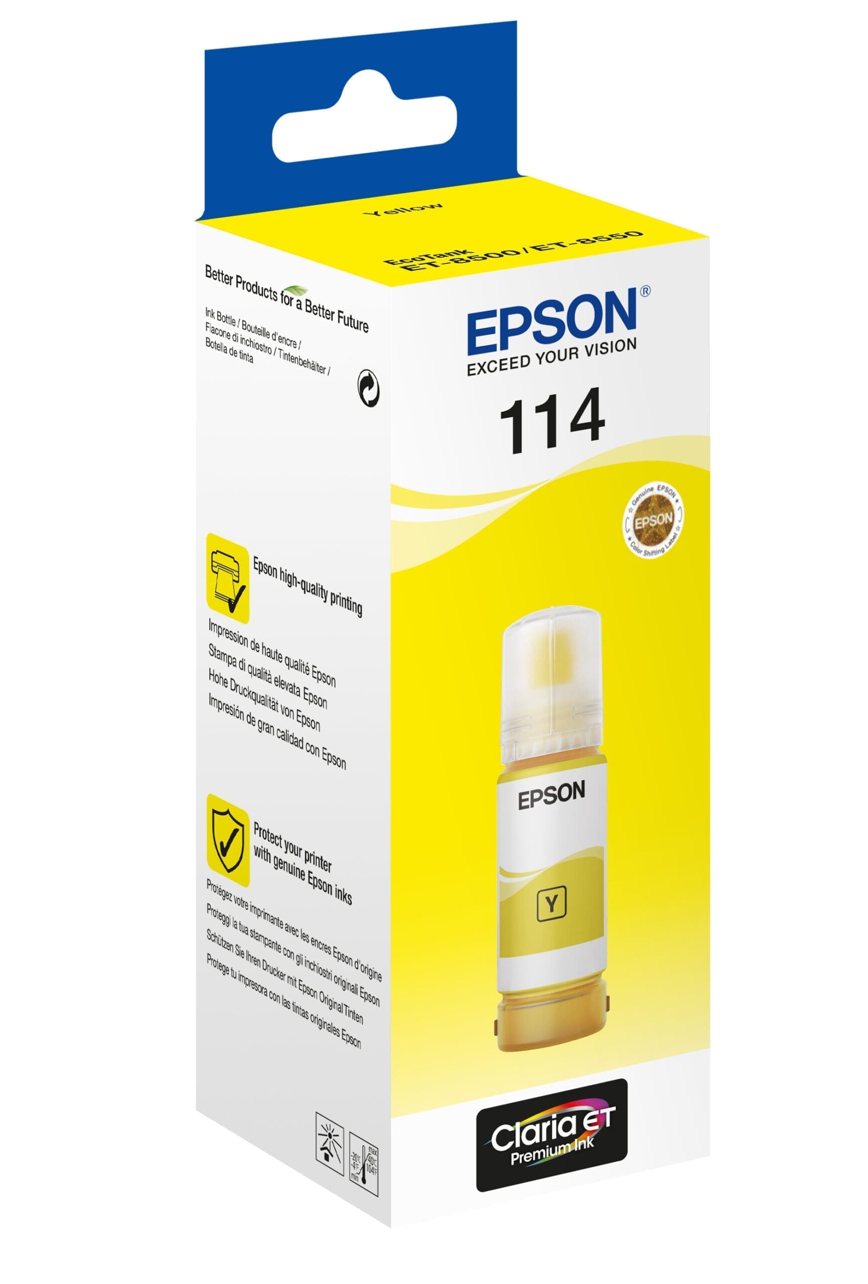 Epson Tintenflasche 114 Gelb (70ml) Epson Tintenflasche 114 Gelb (70ml) – Bild 2
