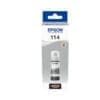 Epson Tintenflasche 114 Grau (ca. 70ml) Geringe Druckkosten<br>Extrem niedrige Kosten pro Seite dank des innovativen Tintennachfüllsystems mit Schlüssel-Schloss-Prinzip. Drucken Sie bis zu 2.300 hochwertige Fotos mit nur einem Satz Tintenflaschen¹.<br>Fotos, die Generationen überdauern<br>Sie können sich darauf verlassen, dass mit Claria ET Premium-Tinte gedruckte und in einem Fotoalbum aufbewahrte Fotos bis zu 300 Jahre überdauern2.<br>Verlassen Sie sich auf das Original<br>Genießen Sie einfaches und zuverlässiges Drucken mit Epson Original Tinten. Wir investieren viel in Forschung sowie Hightech-Fertigungsanlagen und unterziehen unsere Produkte strengen Tests, um Ihnen eine optimale Qualität zu bieten. Die Tintenflaschen von Epson sind zudem dank eines neuen Designs noch einfacher zu benutzen. Die neu konzipierten Flaschen machen das Nachfüllen zu einem Kinderspiel. Durch das Schlüssel-Schloss-Prinzip kann nur die jeweils passende Farbe in den entsprechenden Tintentank eingefüllt werden.
