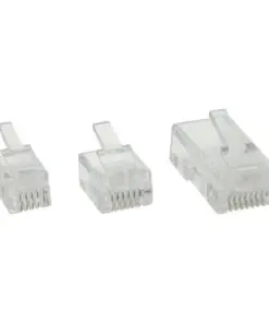 InLine® Modularstecker, 6P4C RJ11 zum Crimpen auf Rundkabel, 10er Pack