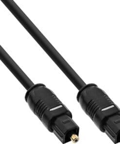 InLine® OPTO Audiokabel, Toslink Stecker / Stecker, 2m, schwarz