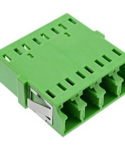 Alternative view of InLine® LWL Kupplung, Quad LC/LC, singlemode, grün, Keramik-Hülse