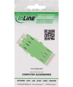 InLine® LWL Kupplung, Duplex LC/LC, singlemode, grün, Keramik-Hülse InLine® LWL Kupplung, Duplex LC/LC, singlemode, grün, Keramik-Hülse – Bild 3