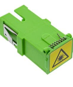 InLine® LWL-Kupplung, Simplex SC/SC, SM, Keramik-Hülse, mit Shutter, grün