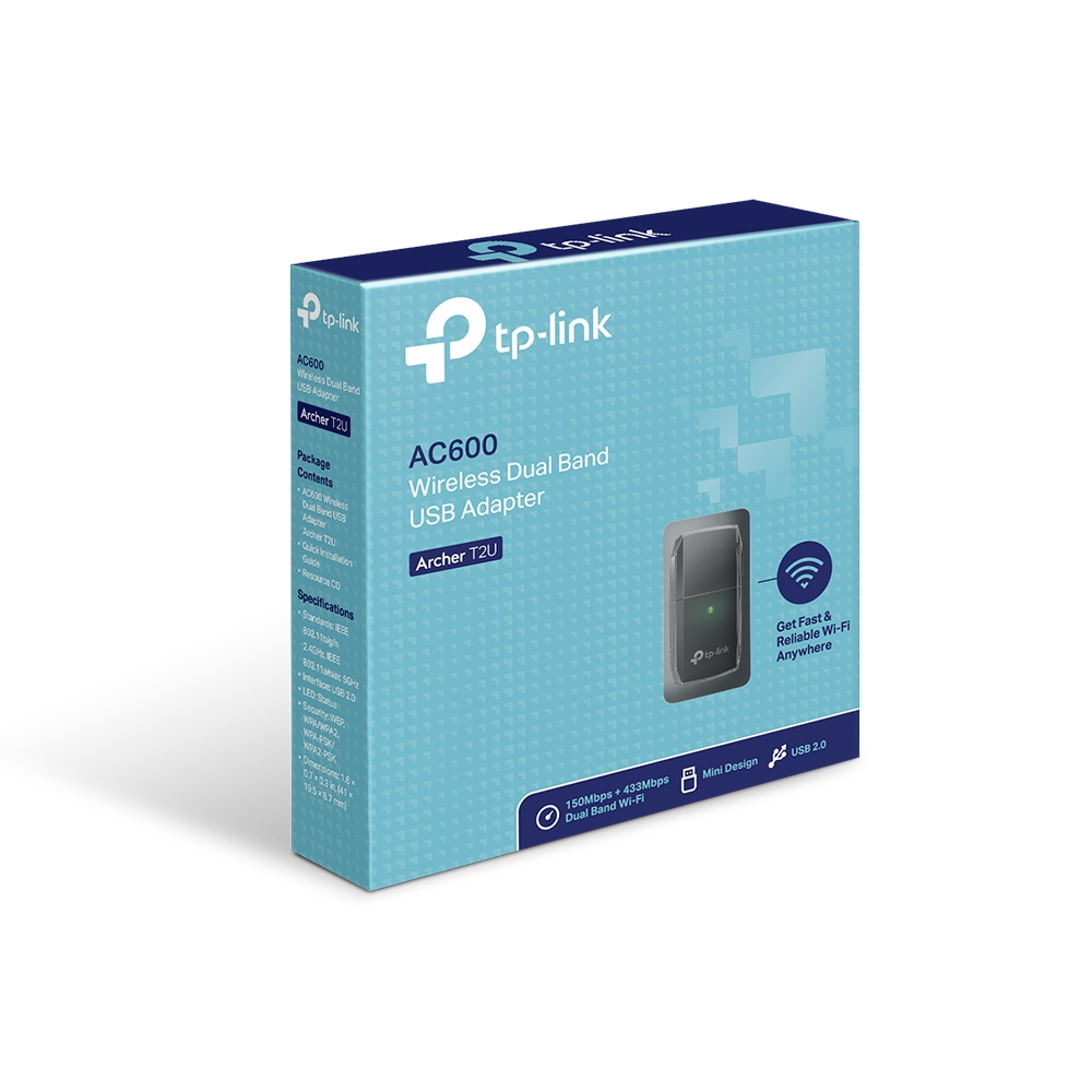 TP-Link Archer T2U AC600 Dualband WLAN USB Stick (433 MBit/s) TP-Link Archer T2U AC600 Dualband WLAN USB Stick (433 MBit/s) – Bild 9