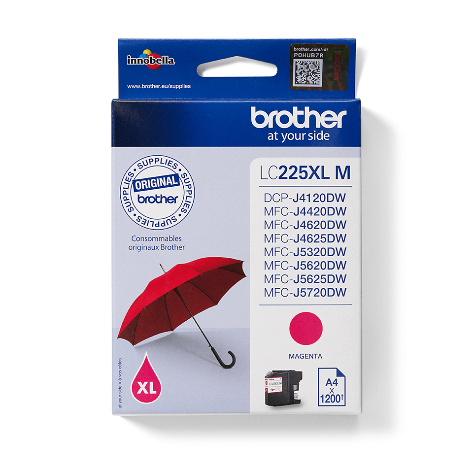 Brother Tintenpatrone LC-225XLM Magenta (ca. 1200 Seiten) Brother Tintenpatrone LC-225XLM Magenta (ca. 1200 Seiten)
