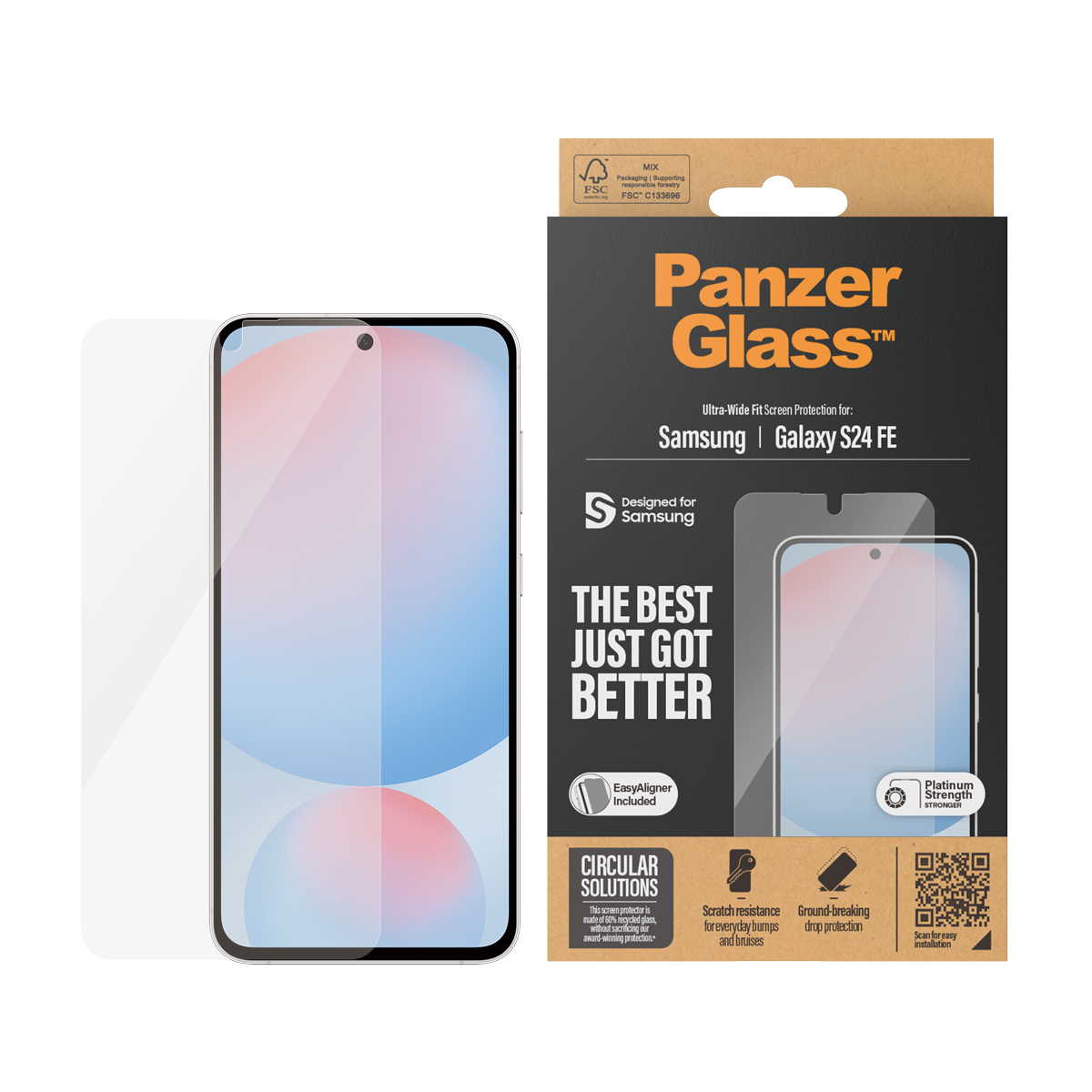 PanzerGlass Screen Protector Samsung Galaxy S24 FE, UWF PanzerGlass Screen Protector Samsung Galaxy S24 FE, UWF – Bild 2